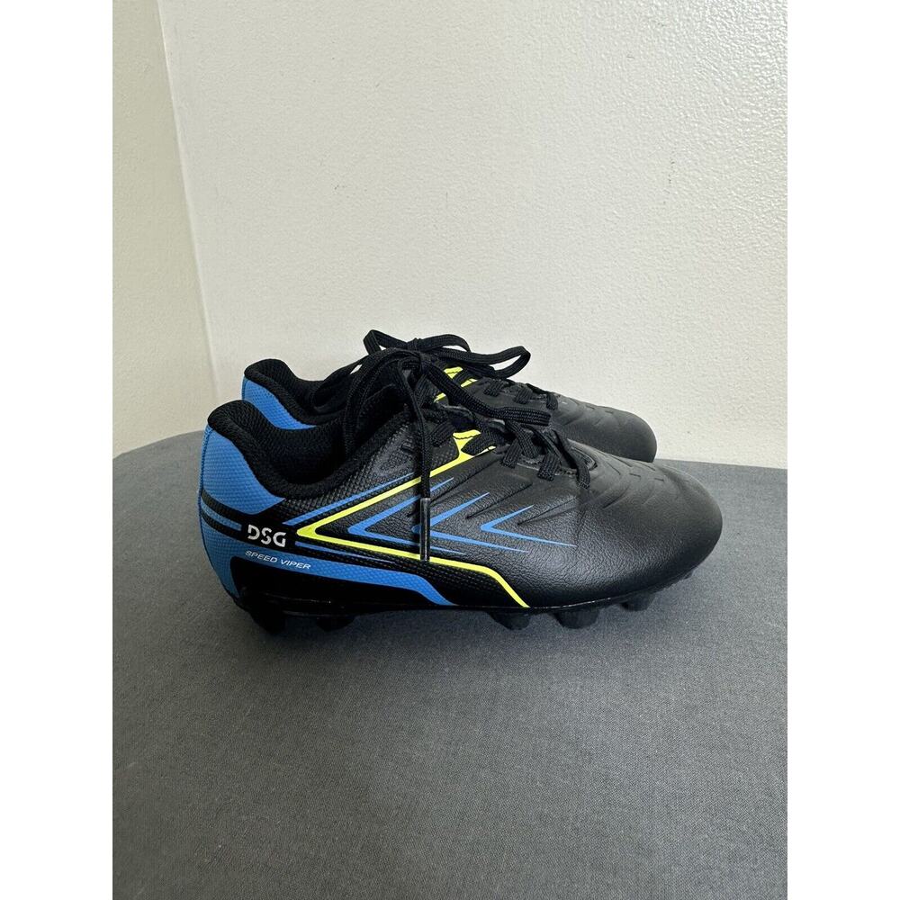 DSG Kids' Black & Blue Soccer Cleats